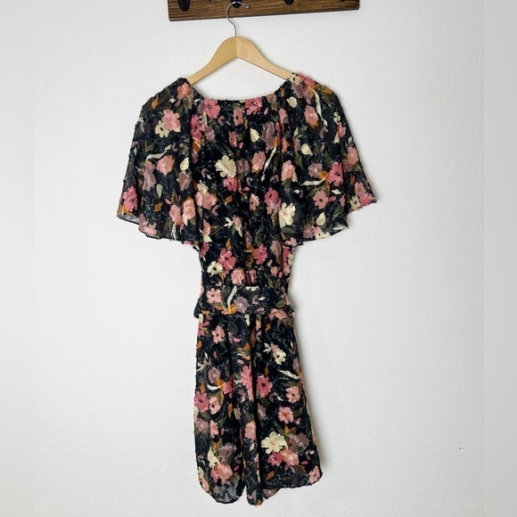 Tanya Taylor Mara Floral Print Flutter Sleeve Mini Dress - Picture 4 of 10
